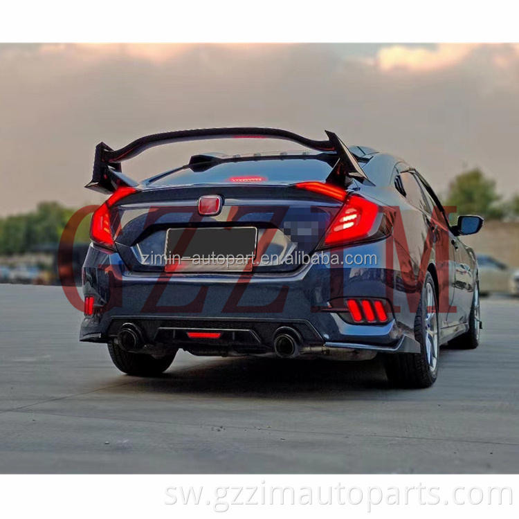 Nyuma ya mrengo wa mrengo wa nyuma mtekaji nyara wa nyuma kwa sedan hitatch c*VIC 2016-2021